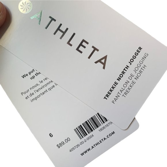 🆕 Athleta Trekkie North Jogger Pant in Black Current Season Size 6 - Picture 10 of 11